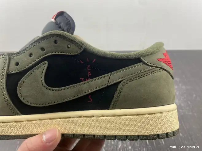 Cheap Husky SP DM7866-002 1 AIR TRAVIS OLIVE' 'BLACK X SCOTT OG JORDAN LOW 0403